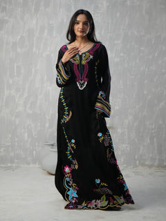NOIR FLORA KAFTAN