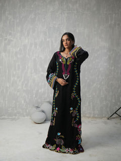 NOIR FLORA KAFTAN