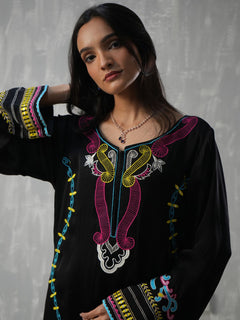 NOIR FLORA KAFTAN