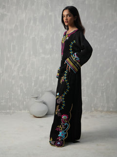 NOIR FLORA KAFTAN